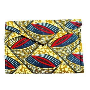 Ankara Head wrap and Clutch Matching Set